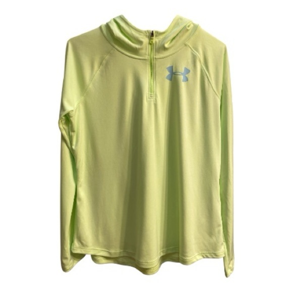 Under Armour Other - NEW! Girls Under Armour Lime Green HeatGear Running Hoodie